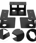 Heavy Duty Under Desk Laptop Mount With Iron Frame Two Sets Dead Easy Quick Install Keyboard Tray showing robust metal brackets.