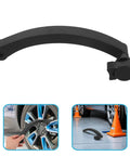 Heavy Duty Plastic Tire Balancing Machine Handle Replacement Wheel Caliper Crank Toolkit For Home Garage DIY Auto Repair And Knockout Bad Vibrations, black polymer crank tool, close-up design.