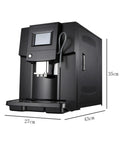 Smooth Operator Electric Espresso Machine With Creamy Milk Frother And Custom Grind Settings Smart Touch Screen Control and Dual Hopper dimensions 43x27x35cm.