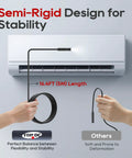 Pro-Grade Endoscope Camera With Light demonstrating 16.4ft semi-rigid cable stability in use with air conditioning unit