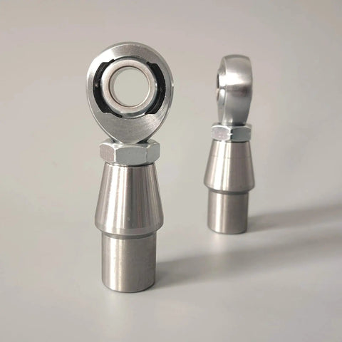 Heavy Duty Heim Joint Kit Featuring 5/8-18 Chromoly Rod End Bearings With Zinc Plated Jam Nuts For Suspension Linkage And Panhard Rods Shop Grade Hardware Built Different For Rugged Mud Crawls And Trail Ready Setup Set Of Two, showing two chromoly rod end bearings.