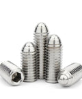 M12 X 45Mm 304 Stainless Steel Spring Ball Plunger with hex nut design for durable machine positioning and heavy impact use.
