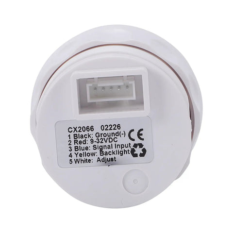 Badass Six Inch Fuel Sender And Gauge Combo With Seven Color Backlit Dial For Boat Truck Or Rv Dashboards showing wiring connections and specifications.