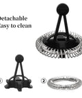 2-In-1 Frother Whisk For Keurig K-Latte Single Serve K-Cup Coffee And Latte Maker showing black handle and detachable stainless steel coil.
