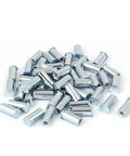 Top Shelf M4 Self Clinching Standoffs Featuring Hex Head Blind Hole Design Zinc Plated Carbon Steel threaded fasteners in a pile.