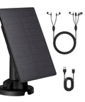 Zero Fuss Trail Camera Solar Panel With Built In 5000Mah Battery Fits 5V 6V 9V 12V Game Cameras with cables and stand.