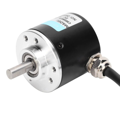 Solid Shaft Encoder Built For Three Phase Motion Control Systems 30KHz 1000B 1024B Pulses DC 5 24V 3000 6000 RPM 6mm Shaft ABZ Compatible High Performance Industrial Encoder