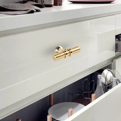 Gold Cabinet Knobs Set 10 Pack Brushed Brass Handles For Kitchen Cabinets And Dresser Drawers Champagne Gold Pulls Kitchen Hardware