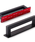 2 Pack Adhesive Cabinet Handles 6 Inch Self Stick Drawer Pulls No Drill Easy Peel And Stick Mount Black Rust Resistant
