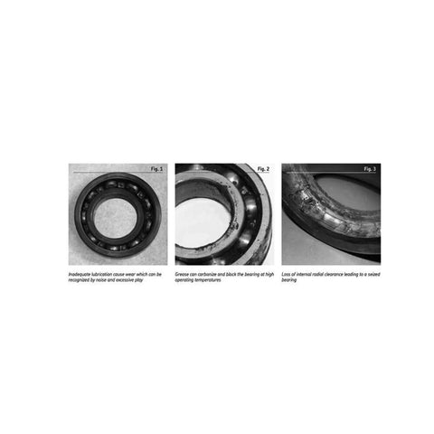 Dead Serious High Temperature Chrome Steel Full Ball Bearings 50X80X10mm TB16010 showing lubrication wear and failure signs.