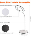 Eye Caring LED Desk Lamp With 3 Color Modes No Glare And Four Brightness Levels Dimmable With Adapter Touch Control