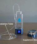 High-Concentration Hydrogen Water Bottle with platinum-coated electrodes, PEM SPE tech, inhalation tube, and supplement storage