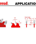 Diagram illustrating 10 Inch Industrial Thin Kerf Glue Line Ripping Blade With TiCo Hi Density Carbide For Beastly Cuts, 12 Degree Hook