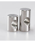 Beefed Up 304 Stainless Steel Barrel Bolts M5x20 cylindrical pin dowel with cross hole for fine woodworking use.