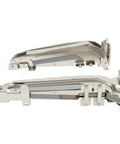 Top Shelf Heavy Duty Parallel Cabinet Hinges For Lateral Wardrobe Doors With 180 Degree Swing And A Rock Solid Load Build. Close-up view.