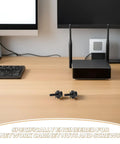 Fifty Pack M5 X25 Metal Cage Nuts And Rack Screws Rock Solid Heavy Duty Gear For Server Rigs and Network Cabinets displayed on a desk.