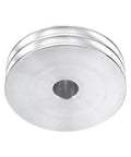 Bad Ass Double Groove V Type Pulley With 16mm Bore And 80mm Outer Diameter crafted from tough aluminum alloy, top view.