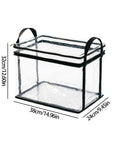 Heavy Duty Clear Zipper Storage Bags With Handles For Moving Ready Organization And Document Protectors, 38x24x32cm design.