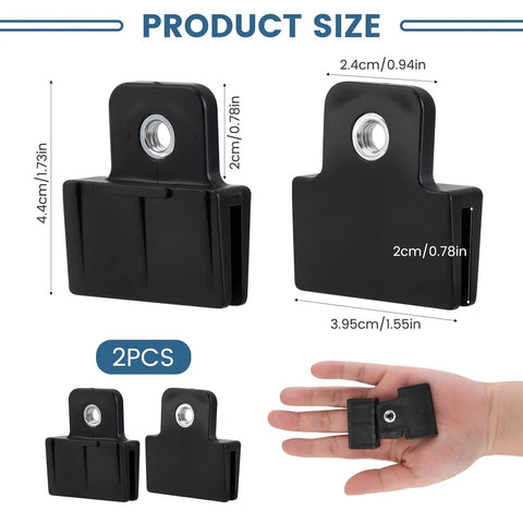 Easy Install Car Window Glass Channel Retainer Clips One Piece Lifter Bracket Slot Fix For Most Cars Quick DIY Replacement shown in two pieces with dimensions