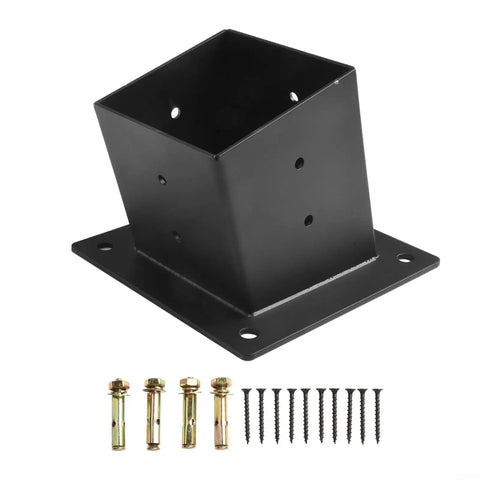 Slanted Roof Pergola Bracket Kit For 4x4 Posts Wall Mount Hardware Set With 3 Way Or Unidirectional Config For Outdoor Decks, Patios, Porches, Gazebos And Wood Beams Easy Install, Heavy Duty, Weatherproof Structural Support