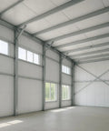 Interior view of a spacious attic with reflective insulation applied, using 5mm Reflective Foam Core Insulation Roll 16 by 50 Ft R15.