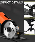 Keep Nasty Sparks Safe While You Work With This Rugged Adjustable Angle Grinder Holder Stand Featuring Heavy Duty Steel Debris Protection For 100 Mm Tools Your Shop Will Love: detailed view of angle grinder stand with metal cutting blade.