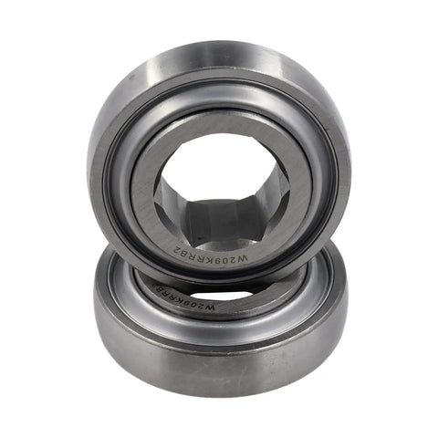 Set Of Two Heavy Duty Hex Bore Bearings Built Tough For Farm Grinds Corrosion Resistant Design Slides Into John Deere And Case Balers