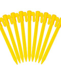 60 Pack Plastic Tent Stakes Five Point Seven Inch For Anchoring Garden Netting Camping Tents Rain Tarps And Landscape Fabric