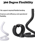 Flexible Solder Fume Extractor Arm For Electronics And Woodworking Projects with adjustable flexible tubing in black and white.