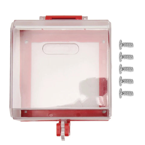 Emergency Stop Button Cover Lockout Box Type Transparent Push Button Switch Protector Workhorse Built To Last In Rugged PC Plastic