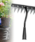 Heavy Duty Weeding Rake Version 2 With 5 6 7 8 Teeth Carbon Steel Garden Tool for Yard and Lawn Weeding