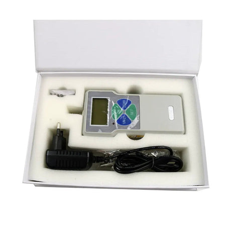 Handheld Digital Force Gauge Push Pull Tester Meter With Slick Digital Readout Max Load 100N 10Kg 22Lb Precision Sensor in packaging.