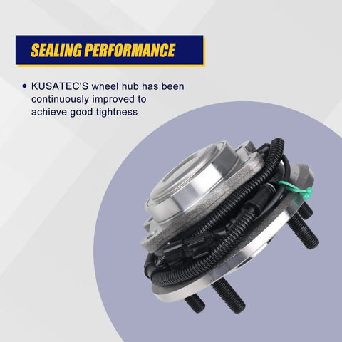 Precision Built Rear Wheel Bearing Hub Assembly 2 Pack For 08 12 Chrysler Town And Country Dodge Grand Caravan Volkswagen Routan Direct Drop In Bolt On Setup Hella Smooth Ride Quality Parts, showing sealing performance and design.