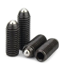 Real Deal Spring Ball Plunger Set Screws M5X20mm Grade 12.9 Black Steel Hex Socket Allen Drive 20 Piece Heavy Duty Kit features steel plungers