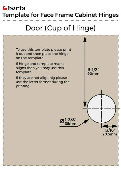 Template for 40 Pack One Half Inch Overlay Soft Close Face Frame Cabinet Hinges With 105 Degree Six Way Adjustment And Three Cam Concealed.