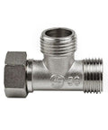 Tough And Slick T Adapter Diverter Valve For Bidet Sprayer And Shower Splitter with solid brass construction and G half inch thread.