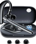 All Day Wireless Bluetooth Headset With 72 Hour Talk Time And 500mAh Case, V5.3 Noise Cancelling Mic, displayed in charging case