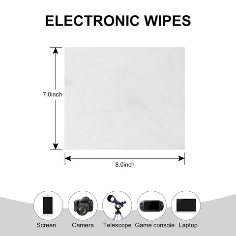 Diagram of Giant 7 By 8 Inch Screen Wipes Pre Moistened For Safe Cleaning Of TV Computer Laptop Phone And Tablet Screens 40 Count