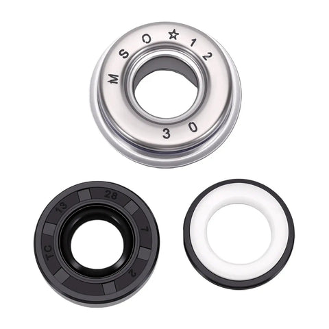 Premium Anti Aging Motorcycle Seal Kit With Tough Oil Seals And Mechanical Rubber Gaskets For VT250 VTR250 Models, three different seals displayed.