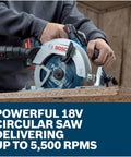 Badass 18 Volt Cordless Circular Saw With Brushless Motor And Six Thousand Rpm delivering clean cuts on plywood with visible spinning blade.