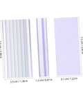 Heavy Duty PVC Wire Shelf Label Holders 30 Pack Clear Display Fronts shown in various sizes for retail setup organization.