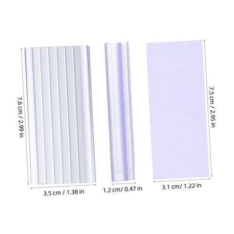 Heavy Duty PVC Wire Shelf Label Holders 30 Pack Clear Display Fronts shown in various sizes for retail setup organization.