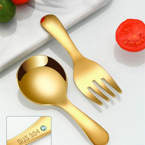 2 Piece Portable Fork And Spoon Set For Camping Picnics And Outdoor Dining Durable Lightweight Cutlery For Hiking Travel And Outdoor Cooking Ideal For Camping And Hiking On Any Outdoor Trip For Quick Mess Free Meals And Go To Everyday Use