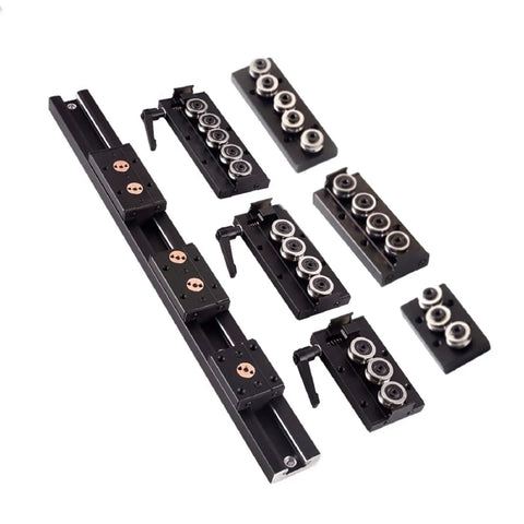 Top Shelf Sgr35 Double Axis Roller Ball Bearing Linear Motion Guide Rail Kit with 4 Precision Slider Carriage Blocks, 104 inch