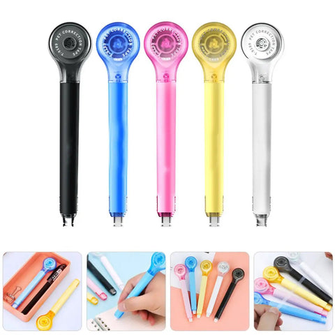 Smooth As Butter Pen Style Correction Tape Rollers With Zero Stink And Zero Drama Glide in assorted colors for easy edits.