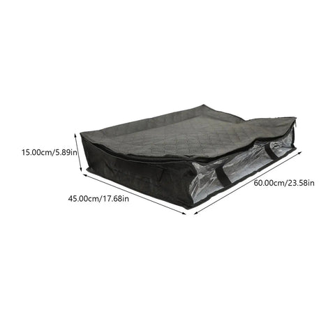 Lowkey Huge Underbed Storage Container And Clothes Organizer Features Grippy Handles And Smooth Slide Design, 60x45cm bag.