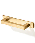 Kickass Square Cabinet Handles 10 Pack Featuring Three Inch Screw Spacing And Brushed Champagne Gold Zinc Alloy Furniture Pulls For Kitchen Cabinets Dressers And Closets, close-up view showing square design.