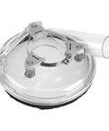 Universal Angle Grinder Dust Cover And Guard For 4 And 5 Inch Pro Polishing Machines featuring a clear guard and mounting bracket.