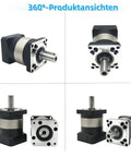 Planetary Gearbox Gear Reducer 20 To 1 Ratio High Precision Backlash Under 12 Arc-Min 4000 RPM for CNC Lathe and Router