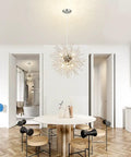Modern Crystal Chandeliers Dandelion Firework Sputnik Pendant Lighting Eight Light Fixtures With G9 Bulbs Dimmable in dining room